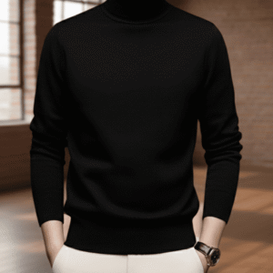 Black (High Neck T-Shirt)